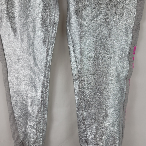 Nickelodeon Jojo Siwa Girls Silver Pink Jogger Sweat Pants Size 14/16 - Picture 4 of 10
